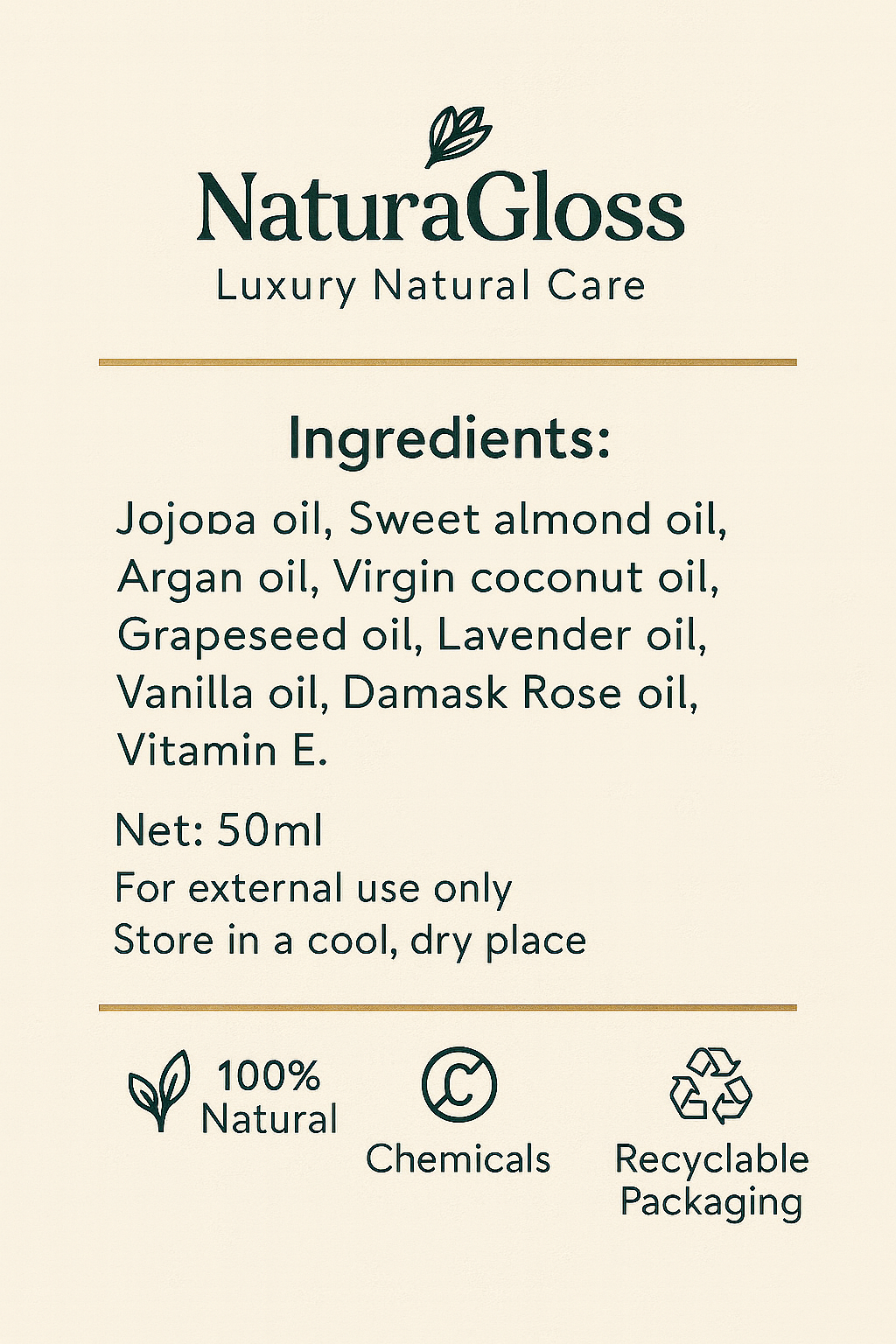 Hair Shine & Anti-Frizz Oil